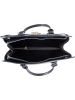 Mia Tomazzi Leren handtas "Rezia" donkerblauw - (B)36 x (H)28 x (D)18 cm