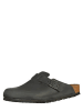 Birkenstock Leren slippers "Boston" zwart - wijdte N