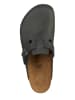 Birkenstock Leren slippers "Boston" zwart - wijdte N