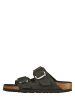 Birkenstock Skórzane klapki "Arizona" w kolorze czarnym