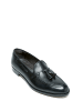 British Passport Leder-Mokassins in Schwarz