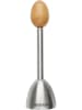 Fackelmann Otwieracz w kolorze srebrno-brązowym do jajek - dł. 14,7 x Ø 4 cm