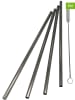Steel-Function 5tlg. Set: Trinkhalme mit Reinigungsbürste