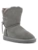 NICEBAY Leren winterboots "Manitoba" grijs