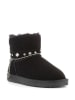 NICEBAY Leren winterboots "Winnipeg" zwart