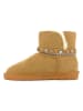 NICEBAY Leren winterboots "Winnipeg" lichtbruin