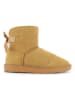NICEBAY Leren winterboots "Nechako" lichtbruin