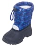 Playshoes Kozaki zimowe w kolorze czarno-niebieskim