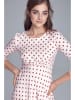 Nife Kleid in Creme/ Bordeaux