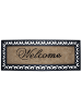 Clayre & Eef Kokosdeurmat bruin/zwart - (L)120 x (B)45 cm
