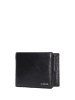 Wojas Leder-Geldbörse in Schwarz - (B)12,5 x (H)10,5 x (T)4 cm