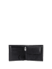 Wojas Leder-Geldbörse in Schwarz - (B)12,5 x (H)10,5 x (T)4 cm