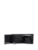 Wojas Leder-Geldbörse in Schwarz - (B)12,5 x (H)10,5 x (T)4 cm