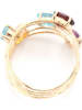 DIAMANTA Gouden ring "Eclat de couleurs" met edelstenen