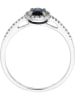 LA MAISON DE LA JOAILLERIE Złoty pierścionek "Royal Blue" z diamentami i szafirami