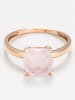 L instant d Or Roségold-Ring "Quartz Unique" mit Edelstein