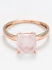 L instant d Or Roségold-Ring "Quartz Unique" mit Edelstein