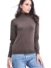 C& Jo Rollkragenpullover in Braun