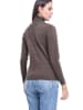 C& Jo Rollkragenpullover in Braun