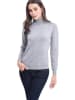 C& Jo Rollkragenpullover in Hellgrau