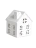 Trendy Kitchen by EXCÉLSA Teelichthalter "Little Home" in Weiß - (B)10,5 x (H)14 x (T)10,5 cm