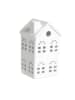 Trendy Kitchen by EXCÉLSA Teelichthalter "Little Home" in Weiß - (B)7,5 x (H)14,5 x (T)7,5 cm