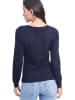 ASSUILI Kaschmir-Pullover in Dunkelblau