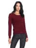 ASSUILI Kaschmir-Pullover in Bordeaux