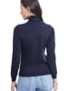 ASSUILI Kaschmir-Rollkragenpullover in Dunkelblau