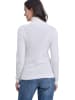 ASSUILI Kaschmir-Rollkragenpullover in Weiß