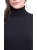 ASSUILI Kaschmir-Rollkragenpullover in Schwarz