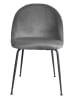 House Nordic 2-delige set: stoelen grijs/zwart - (B)52 x (H)78 x (D)51 cm
