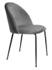 House Nordic 2-delige set: stoelen grijs/zwart - (B)52 x (H)78 x (D)51 cm