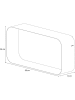 Sealskin Wandregal "Brix" in Schwarz - (B)50 x (H)24 x (T)12 cm
