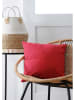 STOF France Kissen "Duo" in Rot - (L)40 x (B)40 cm