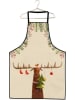 Tierra Bella Fartuch kuchenny w kolorze kremowym ze wzorem - 100 x 70 cm