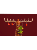 Tierra Bella Wycieraczka "Reindeer" w kolorze bordowym - 70 x 40 cm