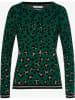 BRAX Pullover "Liz" in Dunkelgrün/ Schwarz