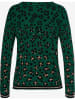 BRAX Pullover "Liz" in Dunkelgrün/ Schwarz