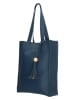 Charm Shopper bag w kolorze granatowym - 30 x 40 x 10 cm