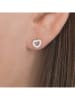 Pandora Silber-Ohrstecker mit Edelsteinen