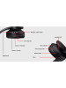 SmartCase Bluetooth-Over-Ear-Kopfhörer in Schwarz