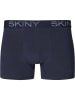 Skiny 2er-Set: Boxershorts in Dunkelblau/ Grau