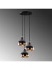 Opviq Lampa wisząca "Yildo" w kolorze czarno-miedzianym - Ø 37 cm