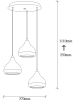 Opviq Lampa wisząca "Yildo" w kolorze czarno-miedzianym - Ø 37 cm