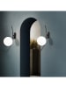 Opviq Wandlamp "Hilal" wit/zwart - (B)15 x (H)44 cm