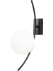 Opviq Wandlamp "Hilal" wit/zwart - (B)15 x (H)44 cm