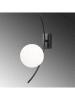 Opviq Wandlamp "Hilal" wit/zwart - (B)15 x (H)44 cm