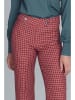 Nife Nife Stoffhosen  in rot_weiß