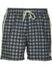 Arena Zwemshort "Small Checks" zwart/grijs